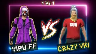 🔥 Crazy Vki VS Vipu FF Clash Squad 1 VS 1 Fight 💪 Who Will Win ??