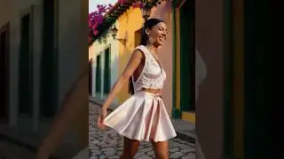 Runway in Cartagena Streets | Glamour Tropical Fashion 2025   #beauty #glamour #model #fashion