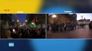 Manifestazioni per il Venezuela e la Palestina