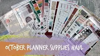 october planner supplies haul! ft. caress press, pumpkin paper co, rose colored daze, & more!