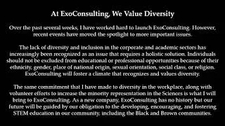 At ExoConsulting, We Value Diversity