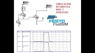 Simulaci&oacute;n neum&aacute;tica 2: Cilindro simple efecto.Amortiguaci&oacute;n,fuerza,masa, rozamiento,Carga vertical.