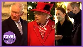 A Family Affair! The Queen and Charles Join William & Kate For Final Stop of Royal Train Tour