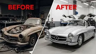 ASMR Restoration of Abandoned 1955 Mercedes 300SL Gullwing