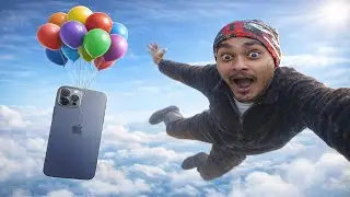 100 Balloons vs iPhone 📱 Turning 1 into an iPhone in 24 Hour | 😱 Science Experiment