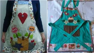 New simple Latest quilted apron by pop up fashion 🌺