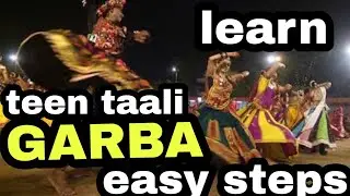 learn GARBA dance || teen taali || beginners || parveen sharma ||