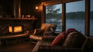 Caba&ntilde;a acogedora con sonidos de CHIMENEA y lluvia 🔥🌧️- Ambiente acogedor.