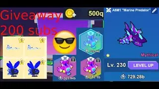 200 subs givaeway Bot Clash Simulator/Pet Swarm Simulator