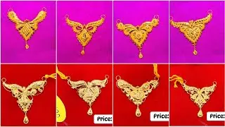 Gold Mangalsutra pendant design with price/Gold Pendant Designs Light Weight ||