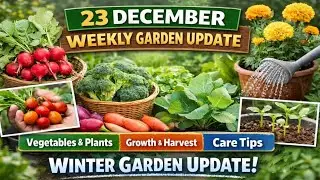 23 December Weekly Vegetable Garden Overview | Winter Vegetables Growing Fast 