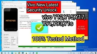 Vivo Y12,Y15,Y17,Y91,Y93,Y1s All Vivo Unlock Sp Flash Tool | How To Flash Sp Flash Tool