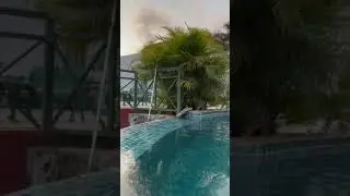 Infinity pool with golf course view | India Travel Dairies | Coorg | South India | Weekend getaway