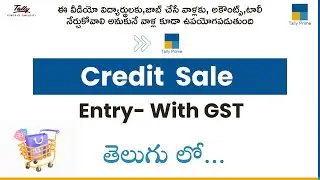 How to Record Credit Sales with GST in TallyPrime | Tax Invoice Print | Step-by-Step Guide |