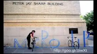 David Byrne Creative Outdoor Bike Rack on Brooklyn Academy of Music