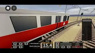 red line train leaving tramdepot in roblox