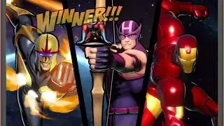 ULTIMATE MARVEL VS. CAPCOM 3: Nova, Iron Man, and Hawkeye arcade