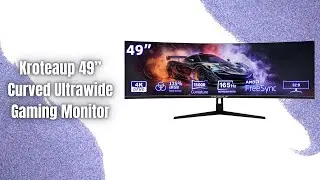 Обзор 49-дюймового ультраширокого игрового монитора Kroteaup | Погружение в мир 32:9!