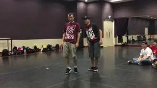 Playboyz Inc Strutting after MoneyB workshop @ NUS Funk, Singapore