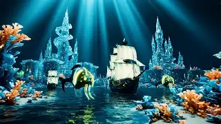 The Futuristic City Under the Deep Sea | Deep Ocean Music & Underwater Sounds | 1 Hour | 4K
