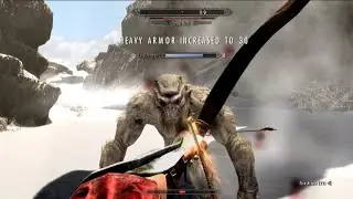 How do I beat the frost troll on the way to High Hrothgar?