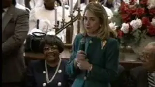 Hillary Clinton Preaches Near Robert Taylor Homes 1992