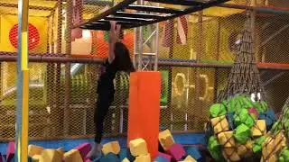 Don&rsquo;t give up!!! Monkey bar fail followed by success !! #monkeybars #crazykid #keeptrying