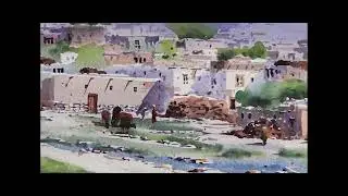 Free Watercolor Painting of Village Life | Simple Life with Patience #Watercolor#VillageLife#Afghan