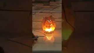 Himalayan Crystal Salt Lamp Irregular Glass USB Night Lamp LED Table Lamp Bedroom Bedside Lamp