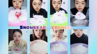 WHITE ICE | CRUSHED ICE | BLENDED ICE| ICE EATING ASMR  SATISFYING CRUNCHES🧊
