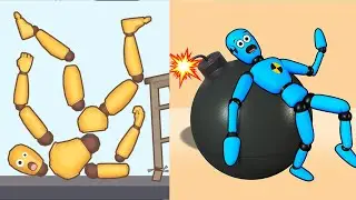 Kick & Break The Ragdoll vs Puppet Bone Smashing Game - MAX LEVEL Gameplay Walkthrough (Android,iOS)