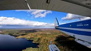 Almost home!, Part 18: Flying our Piper Super Cub backcountry floatplane/seaplane home! LB