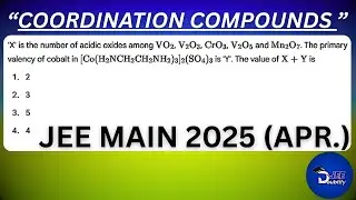 &lsquo;X&rsquo; is the number of acidic oxides among VO₂, V₂O₃, CrO₃, V₂O₅ and Mn₂O₇...| Doubtify JEE
