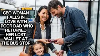 CEO Woman Falls In Love With Poor Dad Who Returned Her Lost Wallet At The Bus Stop