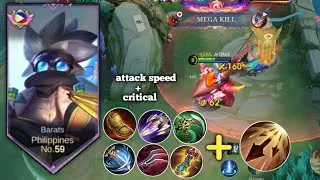 GOODBYE TANK BUILD | THIS ATTACK SPEED+CRITICAL BUILD BARATS ON EXPLANE IS TOTALLY OP | MLBB🦖