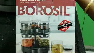 Borosil 7 jar set | Kitchen Space organization ideas | Spice jars collection  @CRSKitchen