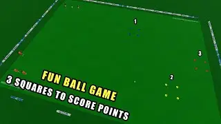 ⚽ FUN FOOTBALL BALL GAME WITH 3 SQUARES TO SCORE ⚽(GEBGJX)