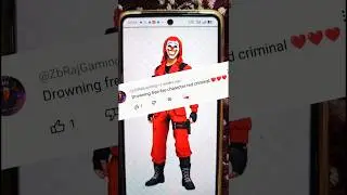 free fire Red criminal drawing #art#challenge #freefire #redcriminal