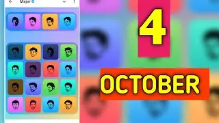 4 October major puzzle durov solved today ll major daily combo card 4 October