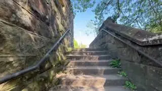 Heading up for views of Alton Castle