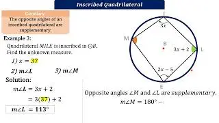 Inscribed Quadrilaterals Part 2