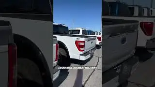 Сравнение цветов белого Ford F-150: Oxford White, Avalanche, Space White