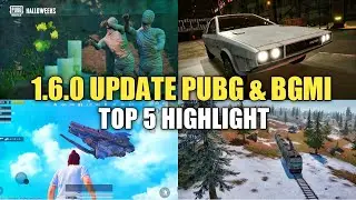 BGMI 1.6 UPDATE TOP 5 HIGHLIGHTS | PUBG MOBILE 1.6 UPDATE | 1.6 PUBG UPDATE | BGMI 1.6 UPDATE
