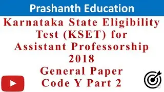 KSET preparation | Teaching aptitude General Paper Code Y solved 2018 question paper Solution Part 2
