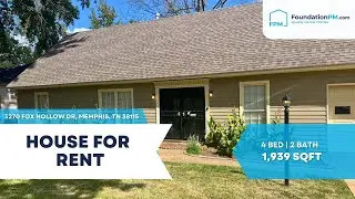 🏡 3270 Fox Hollow Dr, Memphis TN | Home w/ Garage & Fenced Yard | FoundationPM.com
