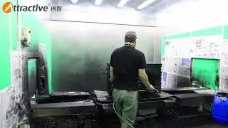 (Chuangzhi Coating) - Manual spraying workshop for furniture