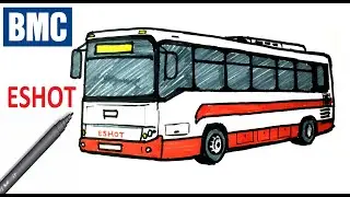 Kolay Bmc Eshot Procity Belde Otobüs Çizimi I Belediye Otobüsü Nasıl Çizilir