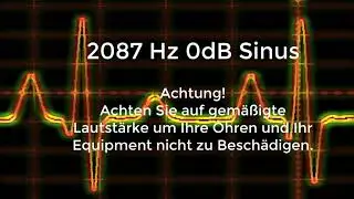 2087 Hz Sinus Ton Test 0dB Stereo Piepton Wave Ton