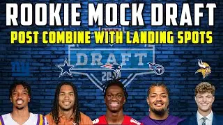 2024 Dynasty Rookie Mock Draft | POST COMBINE with LANDING SPOTS!
