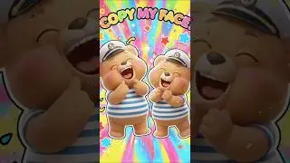 Copy actions song for kids | Can You Make Faces Like Chubby Bear? | Chubby's crew